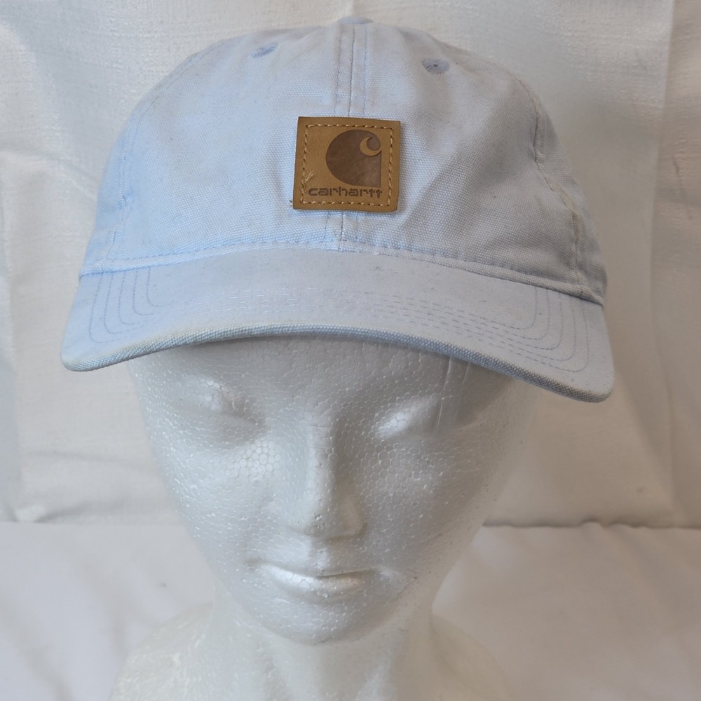 Carhartt‎ Canvas Light Blue Baseball Cap Hat Unisex Women's Men's